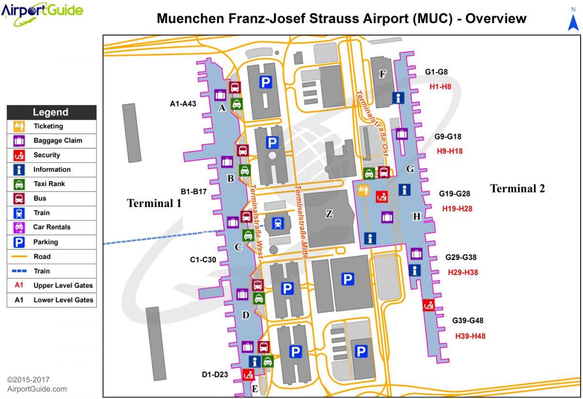 mynih aeroporti ndërkombëtar hartë