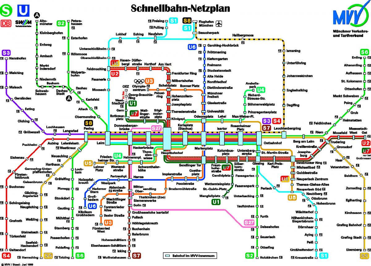 Harta e munchen metro