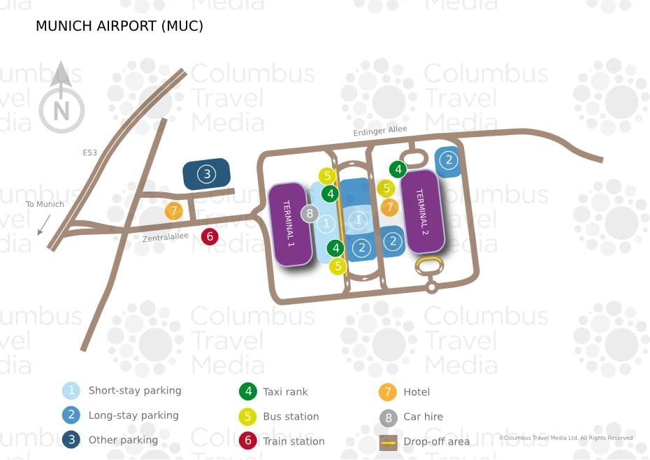 Harta e mynihut aeroporti stacioni i trenit