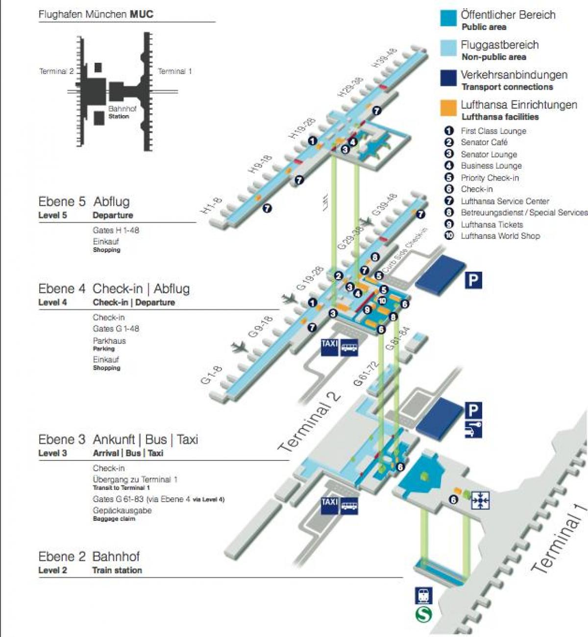 Harta e mynihut aeroporti lufthansa