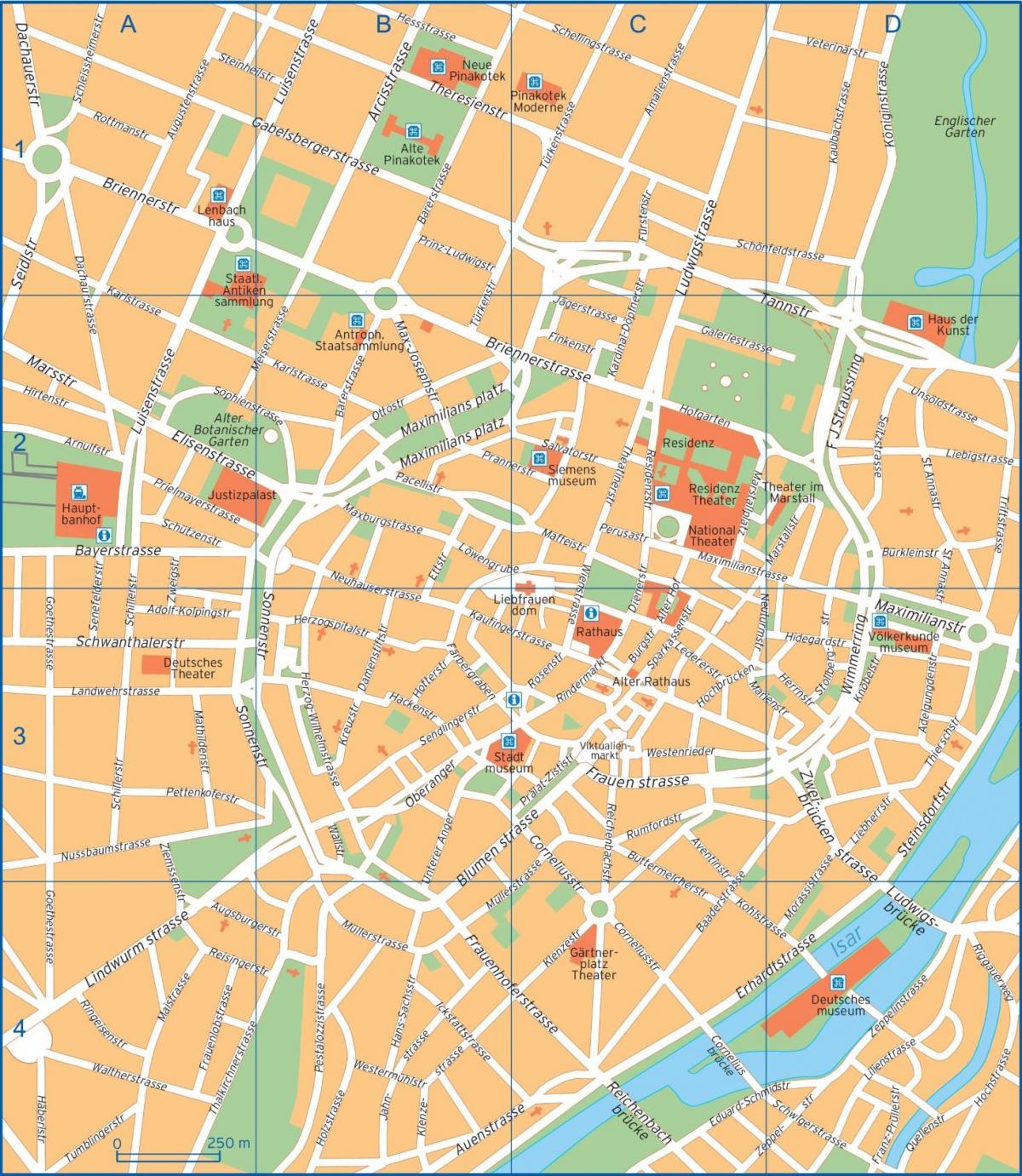 street map mynih, gjermani