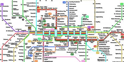 Harta e munchen metro