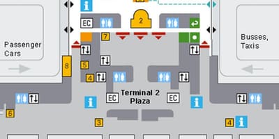 Harta e mynihut aeroporti ardhje