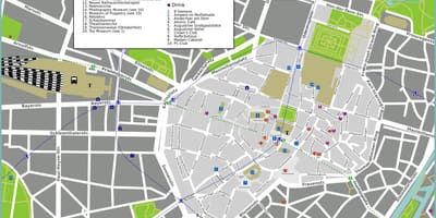 Hartën turistike të mynihut atraksionet