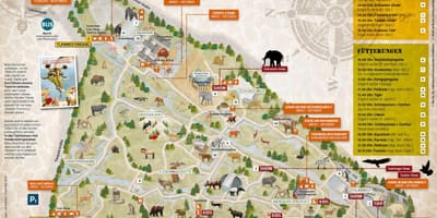 Harta e mynihut në kopshtin zoologjik