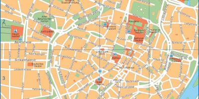 Street map mynih, gjermani
