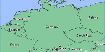 Mynih gjermani në një hartë